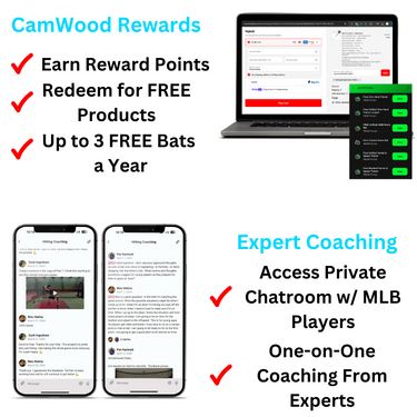 Baseball CamWood Elite Membership + FREE Hands & Speed Trainer & One Hand Trainer